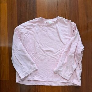 Arket Lightweight Terry Sweatshirt Light Pink